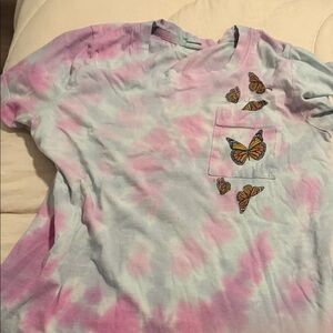 Butterfly Tie-Dye  Shirt
